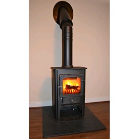 Clearview Solution 400 in charcoal grey - 5kw convection stove