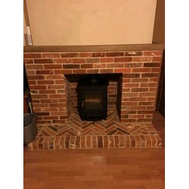 Reclaimed brick fireplace built in Beccles , Suffolk