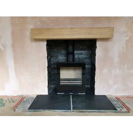 Focus cast smooth finish pale oak deep beam which is non combustible 