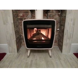 Dovre Vintage 35 in ivory enamel - woodburner