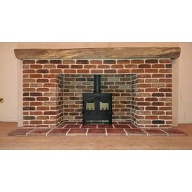 Large Brick Fireplace Custom built