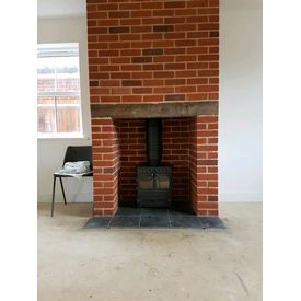 Brick chimney breast 