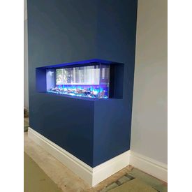 Gazco reflex skope electric fire in a false chimney breast