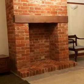 Brick chimney breast 