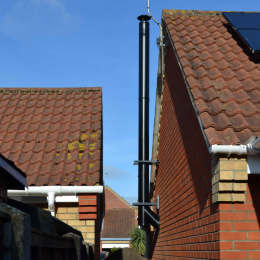 Stainless Steel Twin Walled Chimney Install