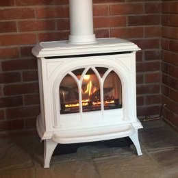 Gazco Huntingdon 30 Ivory Gas Fire Stove